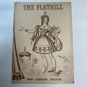 RHAPSODY - NEW CENTURY THEATRE PLAYBILL - CHARLES ECKERT - NOVEMBER 22, 1944